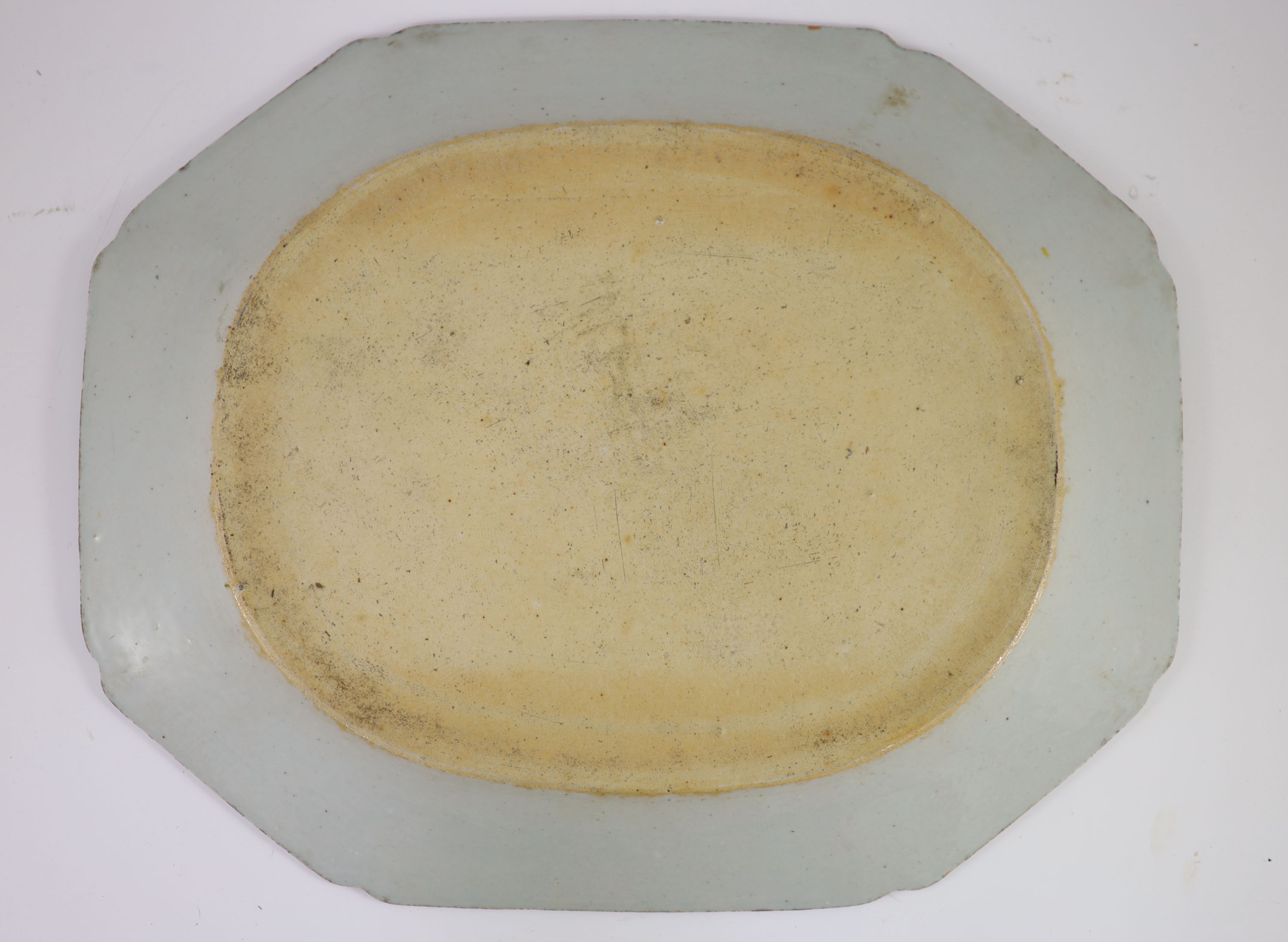 A Chinese blue and white meat dish, Qianlong period